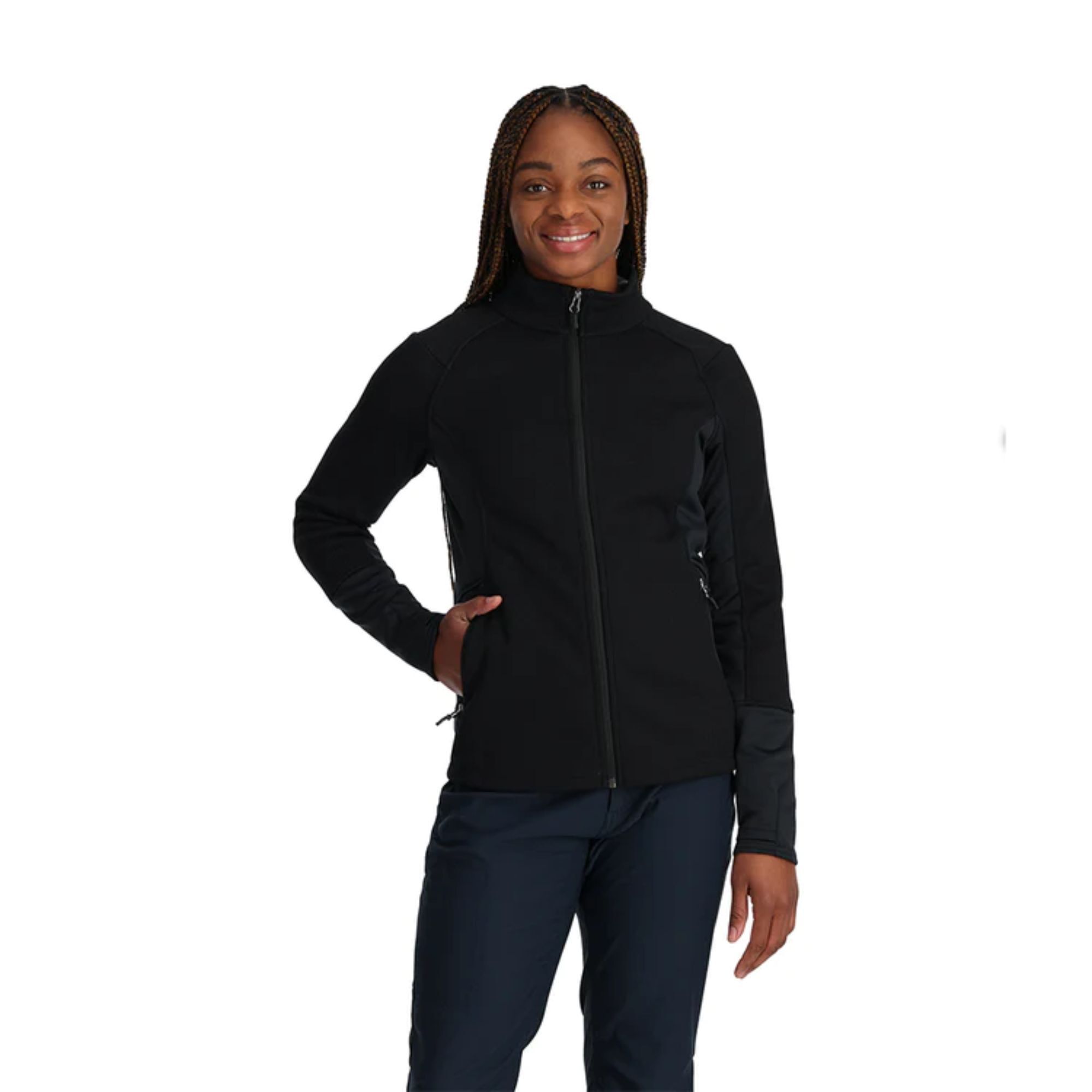 Spyder BANDITA - Sweatjacke - pink/grün
